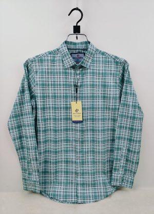 Shy Looks Pure Cotton full Sleeve Check & Print Shirt for Men's