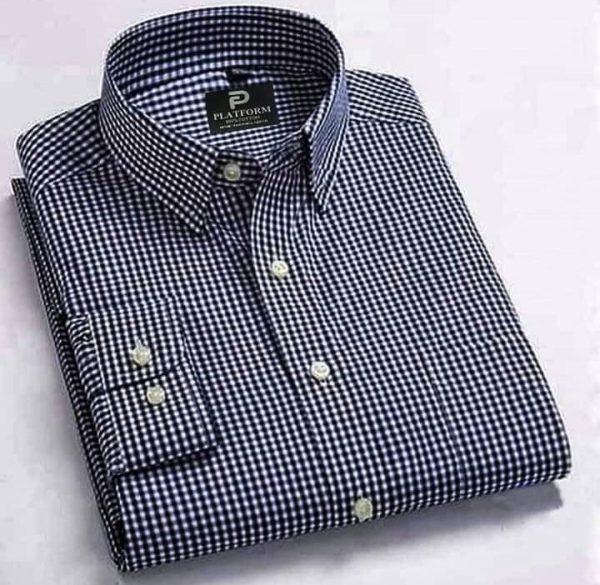 Cotton Official Formal Check Shirt
